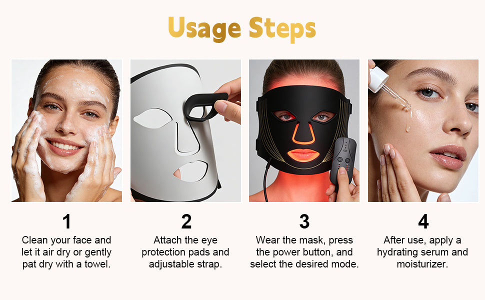 7-Color LED Silicone Facial Mask for Skin Rejuvenation and Firming - 11