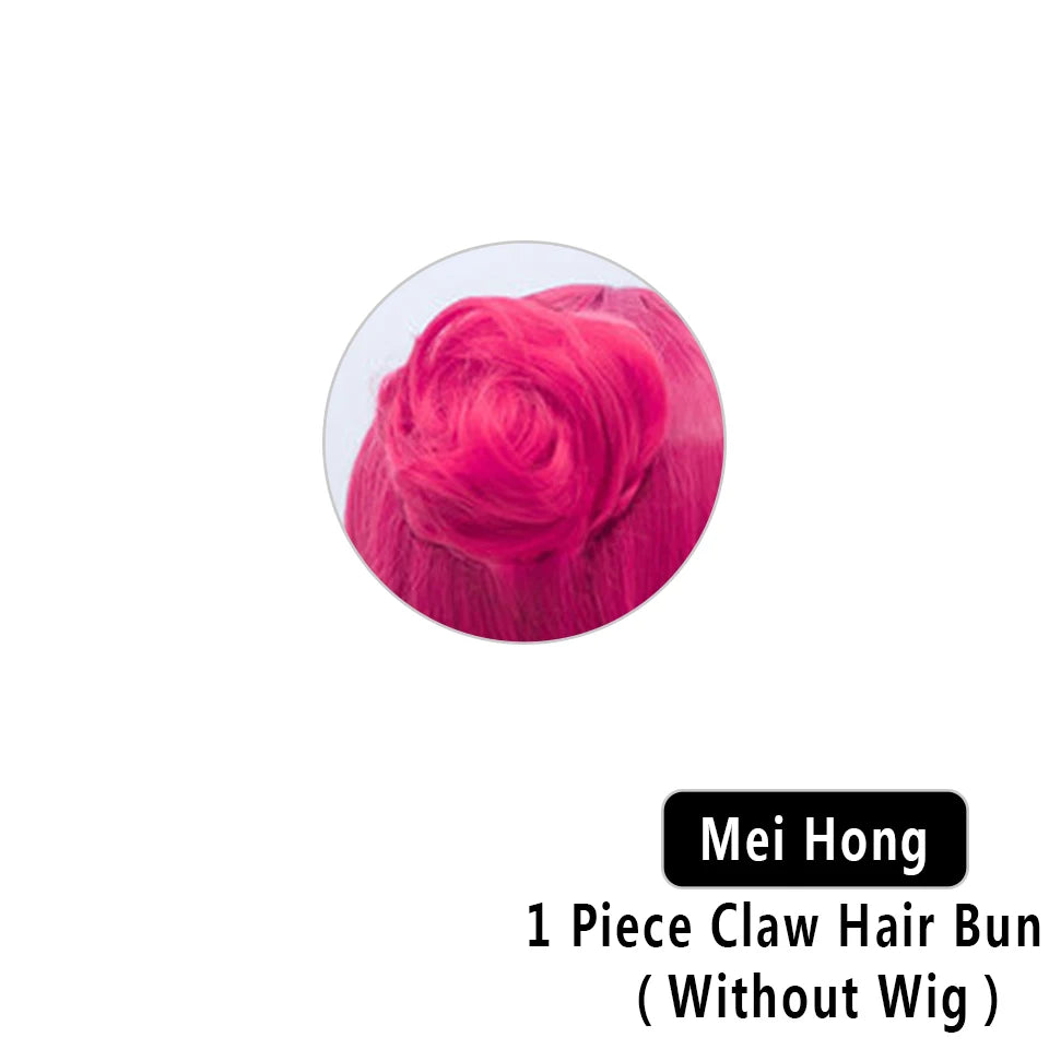 Synthetic Hair Bun Chignon for Cosplay and Costume Styles - 19
