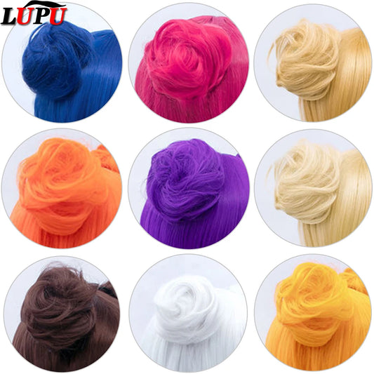 Synthetic Hair Bun Chignon for Cosplay and Costume Styles