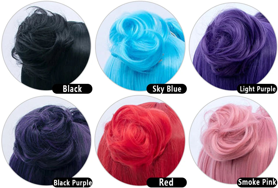 Synthetic Hair Bun Chignon for Cosplay and Costume Styles