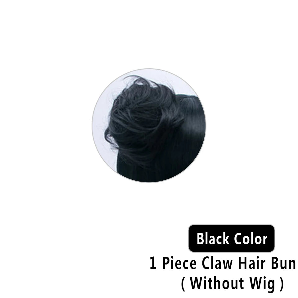 Synthetic Hair Bun Chignon for Cosplay and Costume Styles - 15