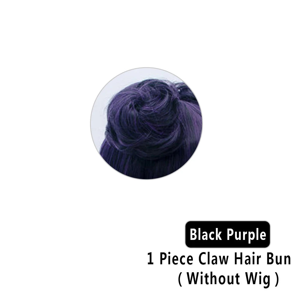 Synthetic Hair Bun Chignon for Cosplay and Costume Styles - 14