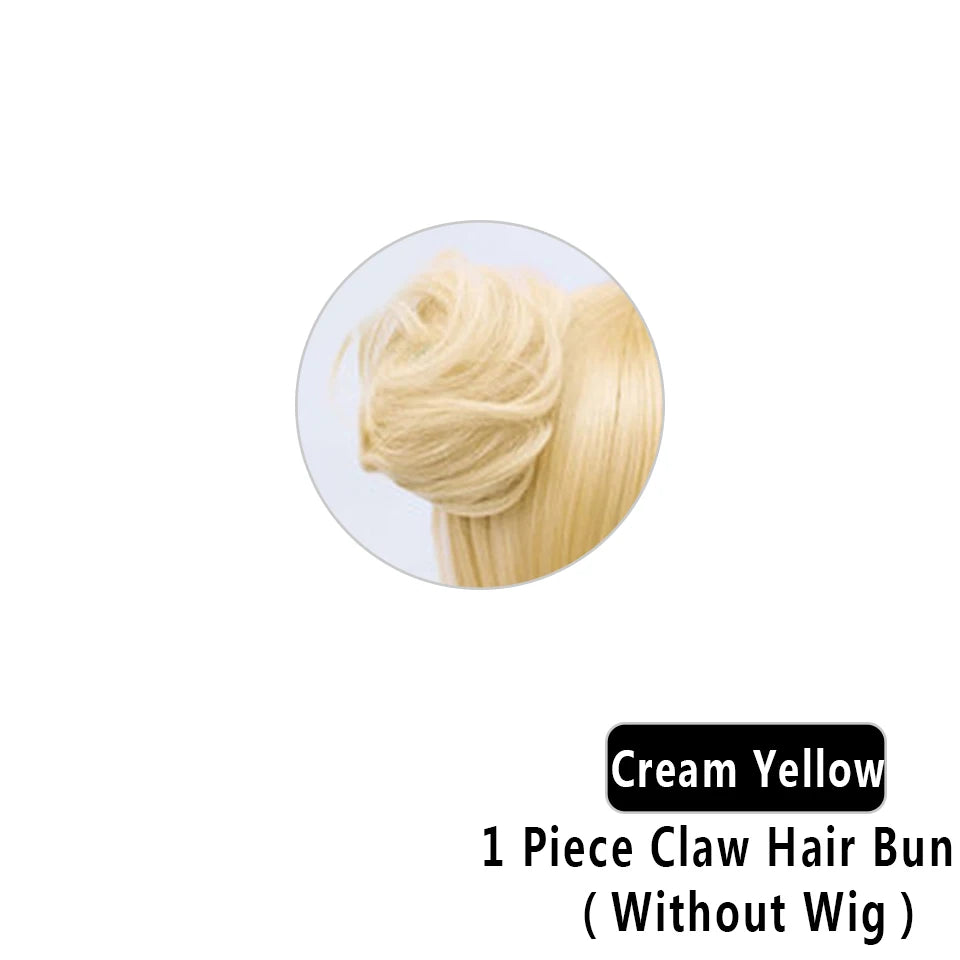Synthetic Hair Bun Chignon for Cosplay and Costume Styles - 18