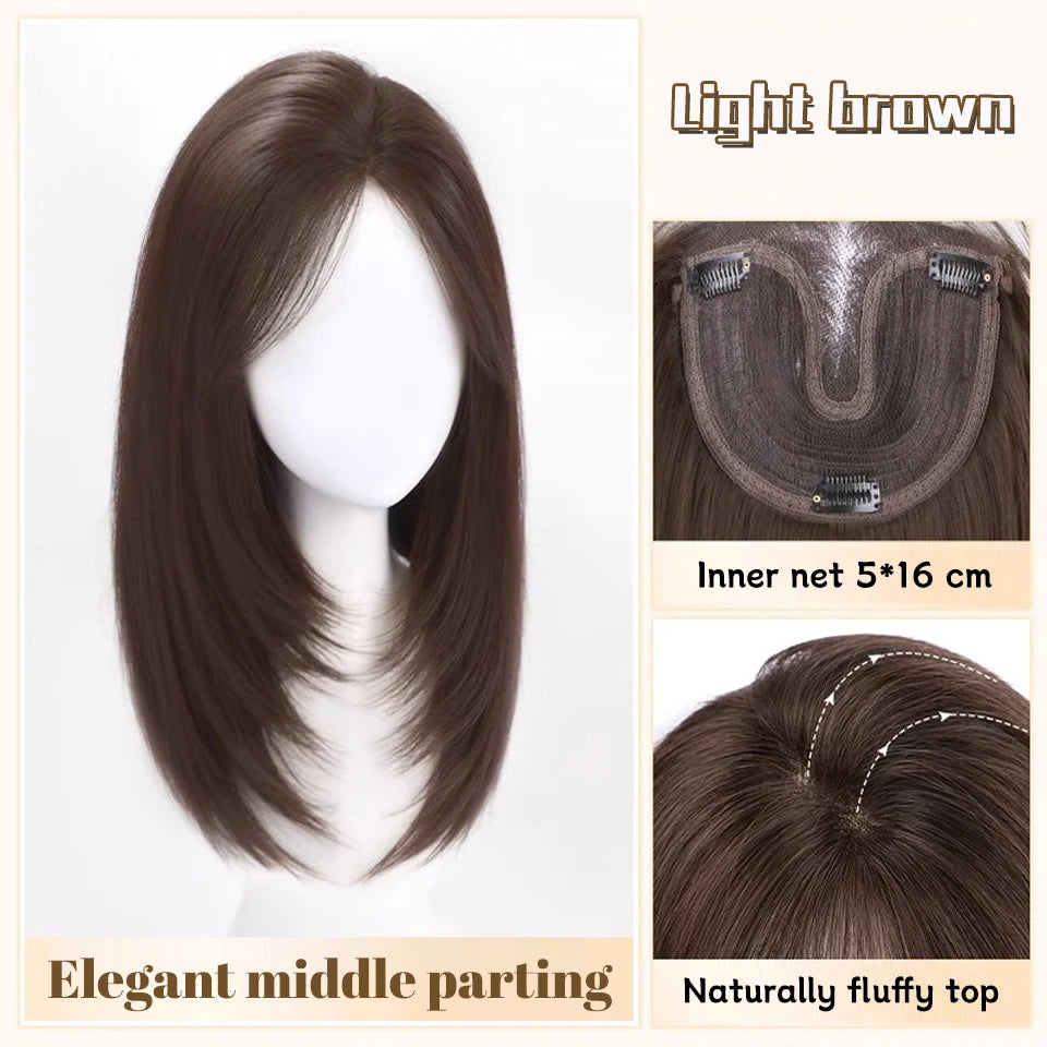 Clip-In Natural Wispy Bangs for Instant Hair Volume - 10