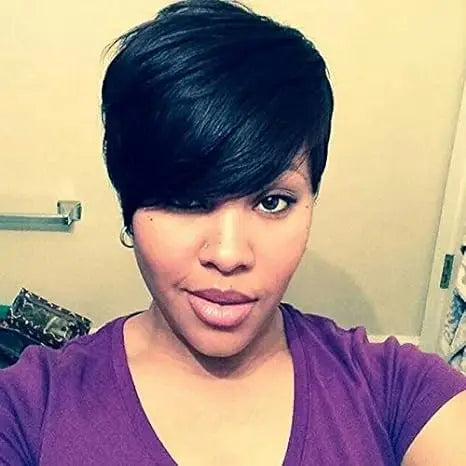 Short Pixie Cut Wavy Wig for Daily Wear Women - 8