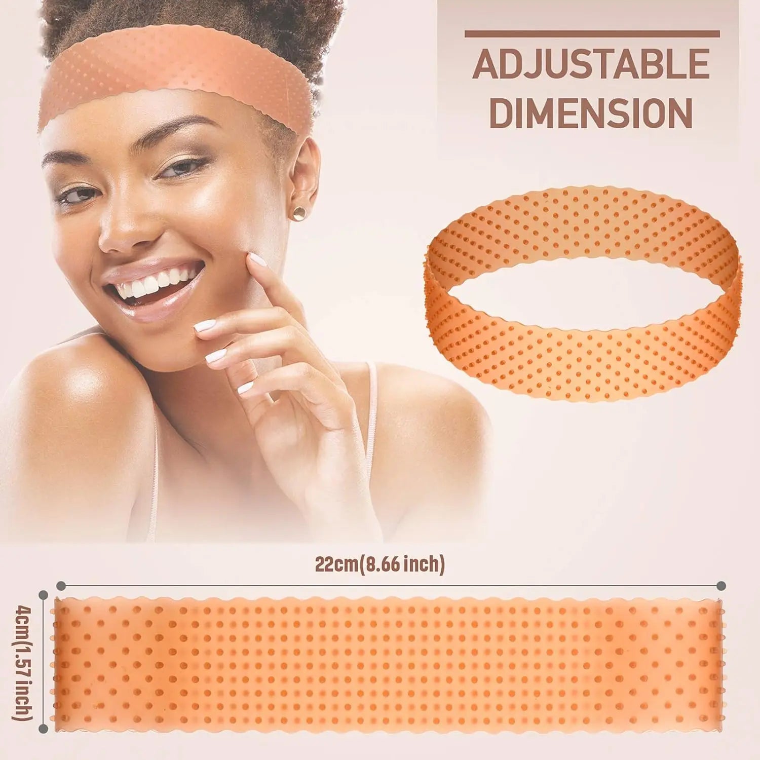 Non-Slip Silicone Wig Grip Band for Secure Hair Styling - 6