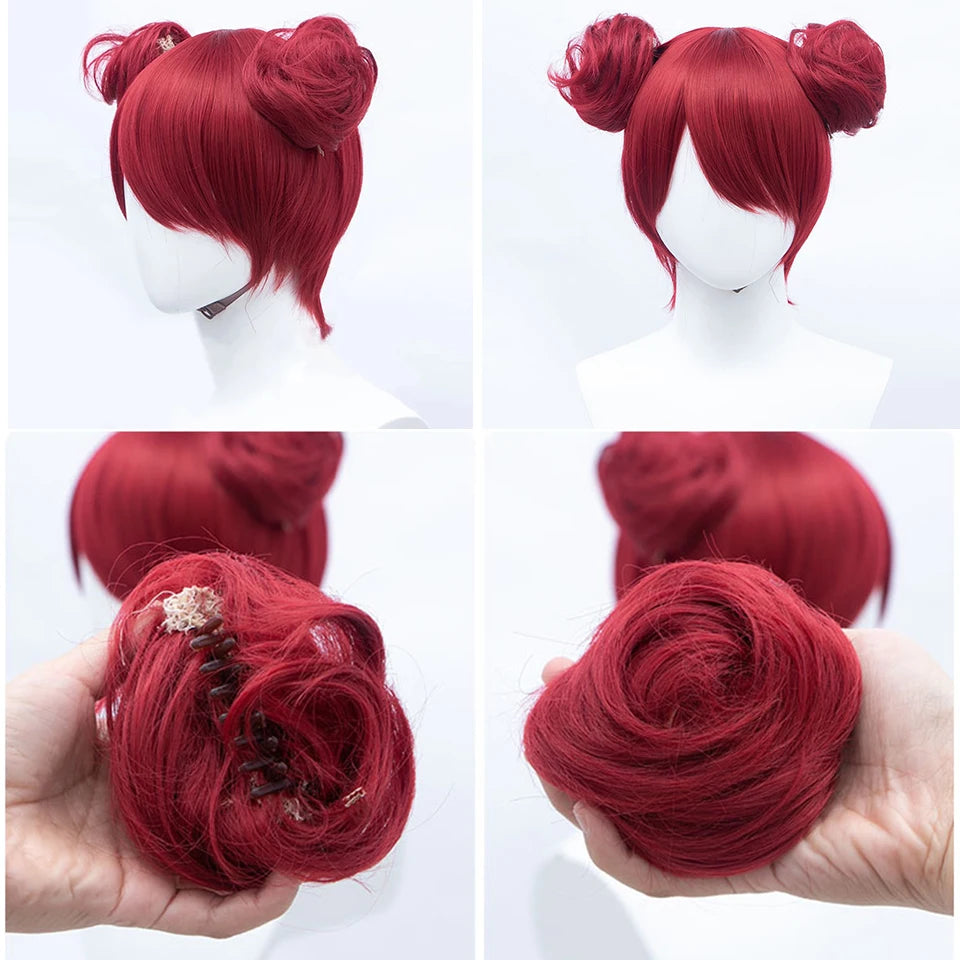 Synthetic Hair Bun Chignon for Cosplay and Costume Styles