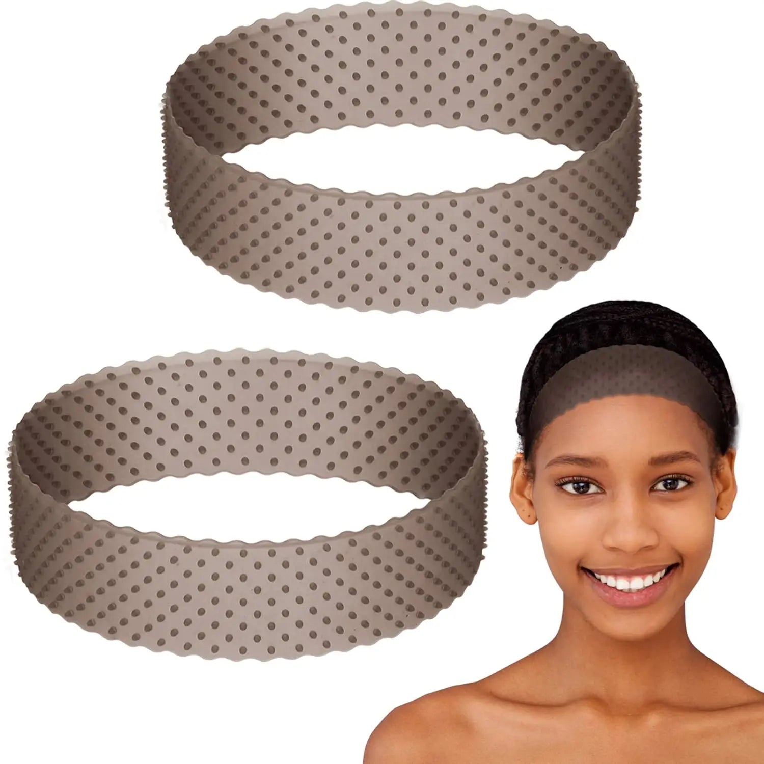 Non-Slip Silicone Wig Grip Band for Secure Hair Styling - 20