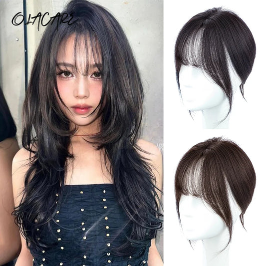 Clip-In Middle Part Fringe Hair Extension for Instant Volume