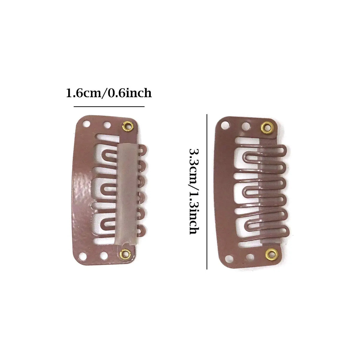 50-Pack U-Shaped Metal Hair Extension Clips for Secure Hold