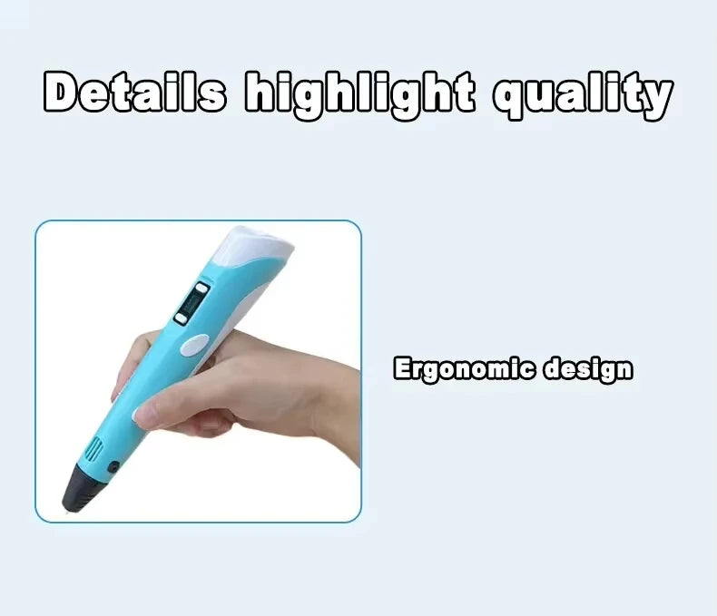 3D Printing Pen for Kids DIY Creative Drawing and Artistic Projects