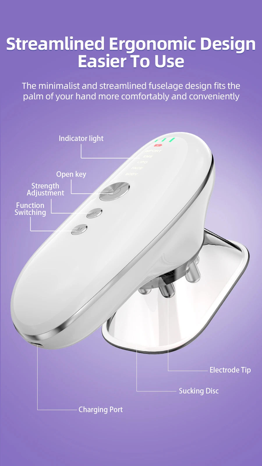 5-in-1 Body Sculpting and Anti-Cellulite Skin Tightening Massager