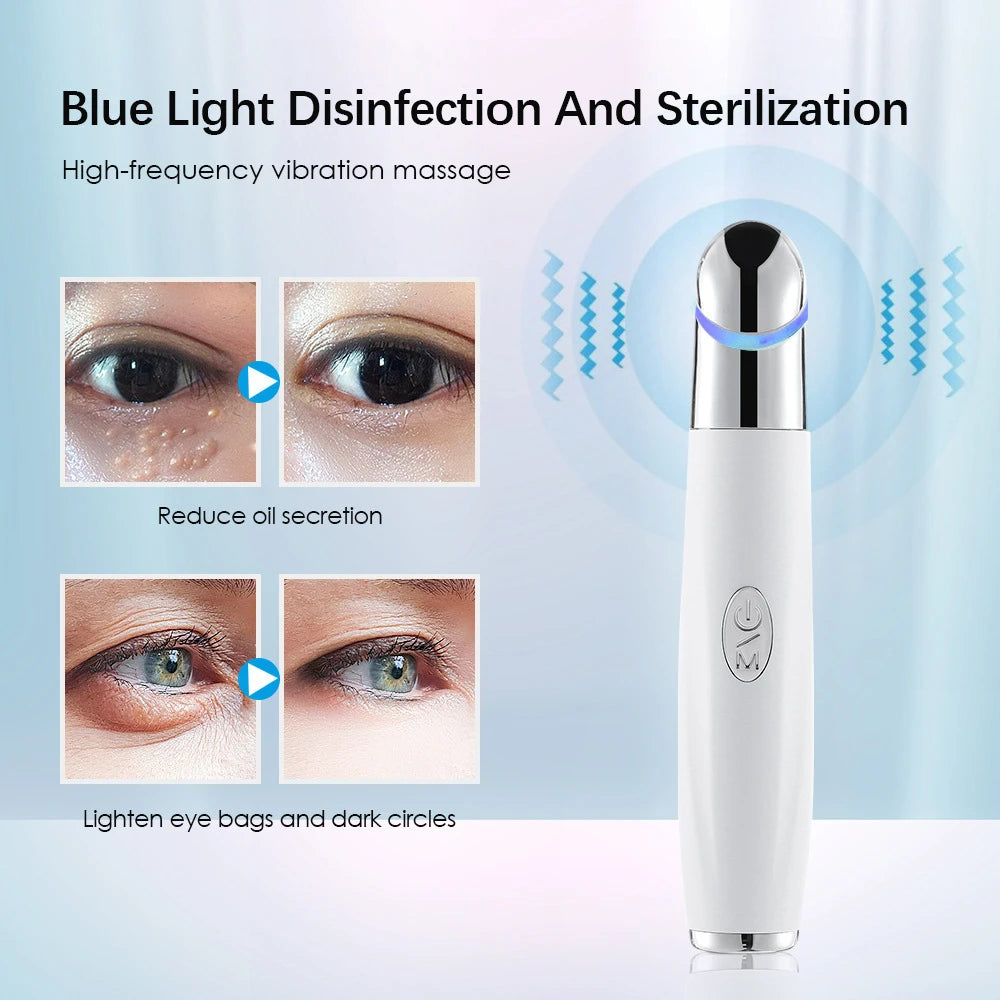 3-in-1 LED Photon Eye Massager for Dark Circles and Facial Rejuvenation - 9