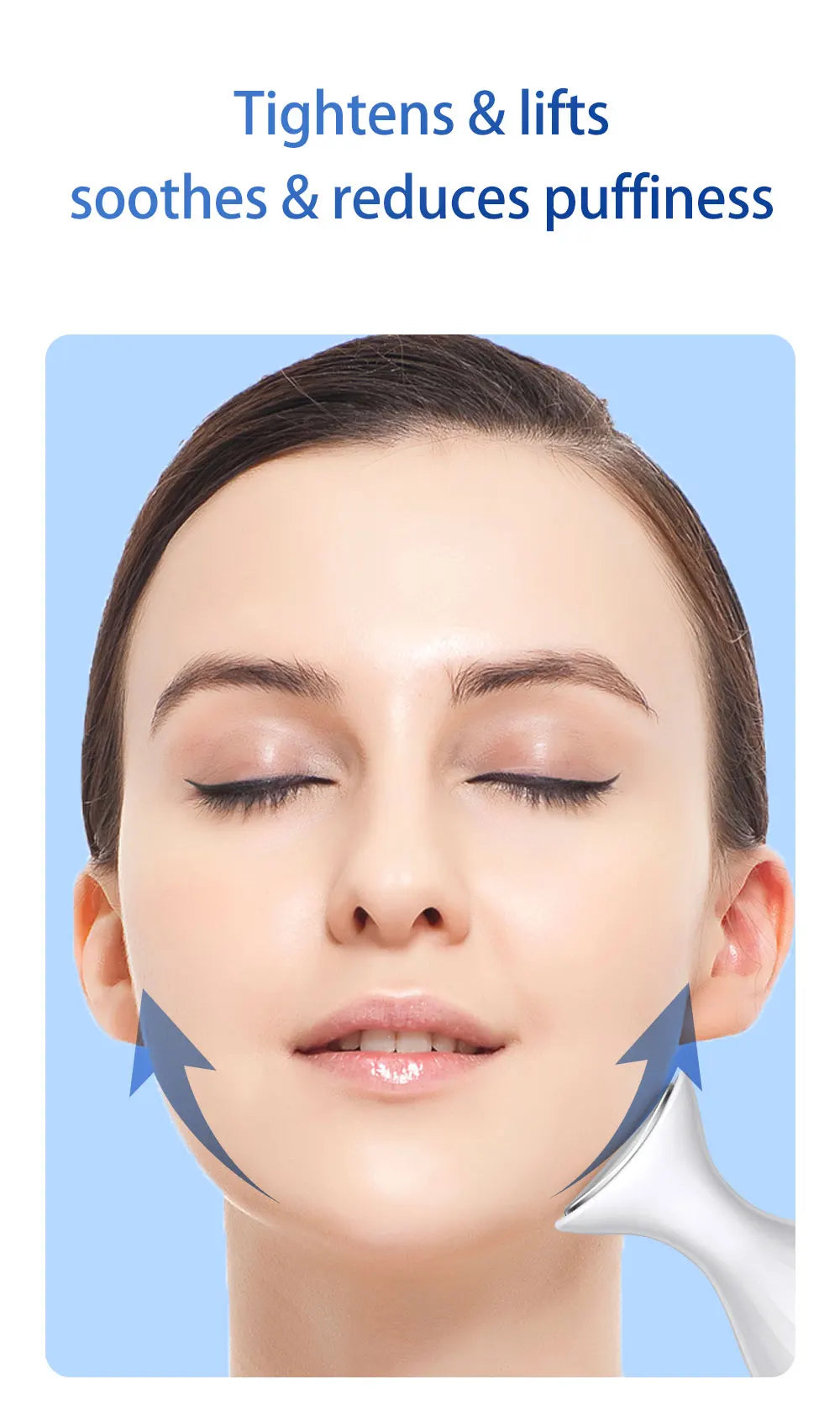 Handheld Facial Cold Compress Massager for Skin Tightening and Puffiness