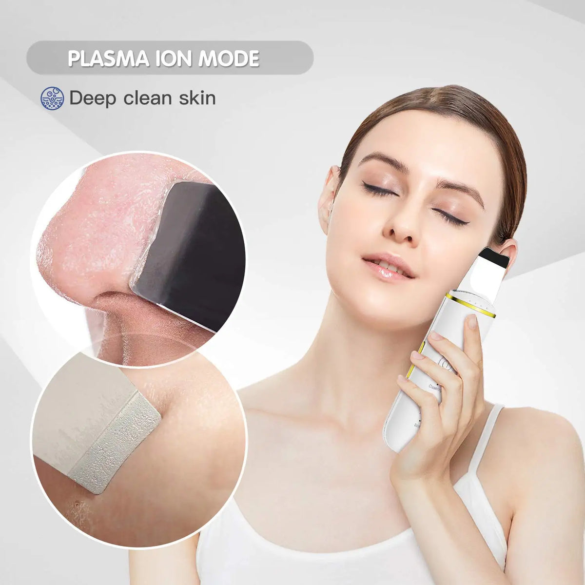 Ultrasonic Skin Scrubber Face Spatula for Deep Cleansing and Pore Care