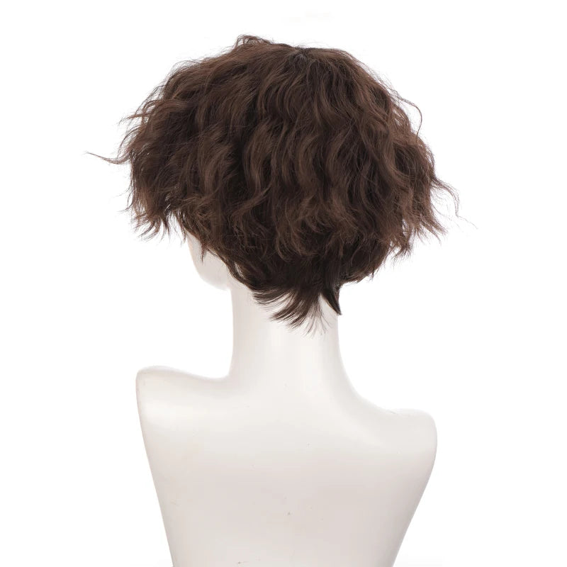 Short Curly Natural Look Wig for Men