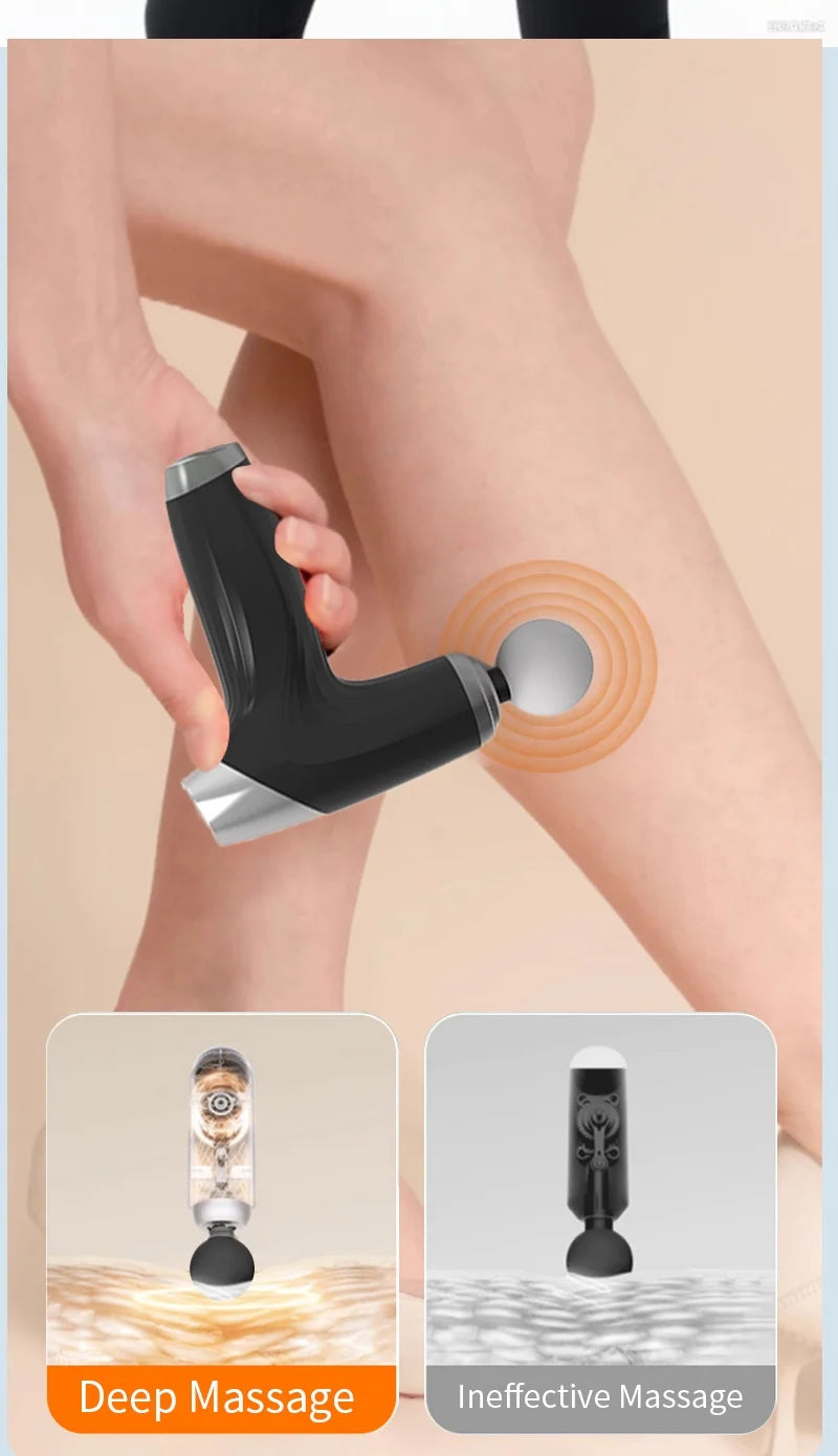 Portable Deep Tissue Percussion Massage Gun for Muscle Recovery and Pain
