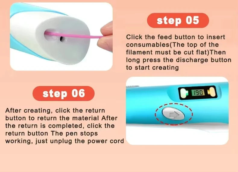 3D Printing Pen for Kids DIY Creative Drawing and Artistic Projects