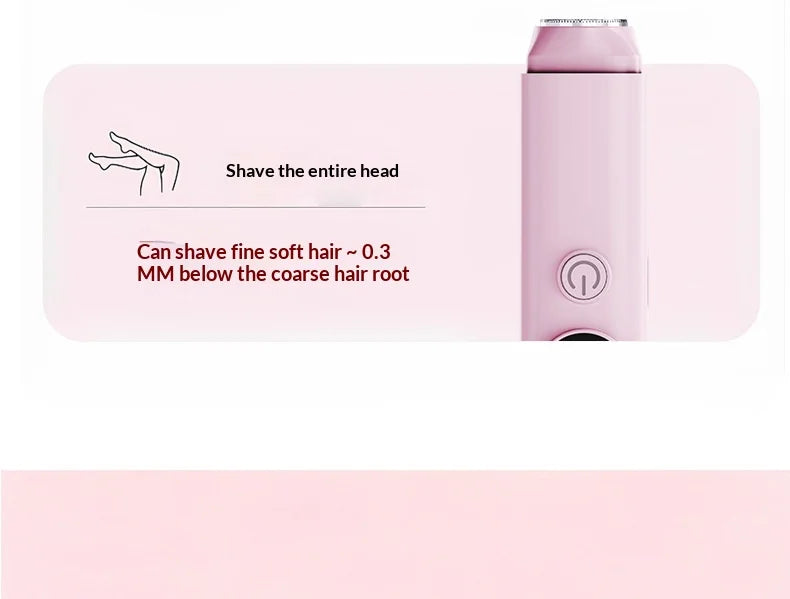 2-in-1 Electric Hair Shaver for Full Body and Bikini Trimming