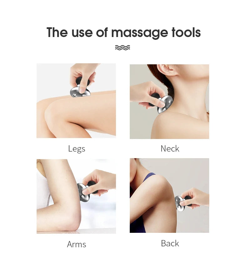 Stainless Steel Mushroom Gua Sha Massage Tool for Face and Body - 9