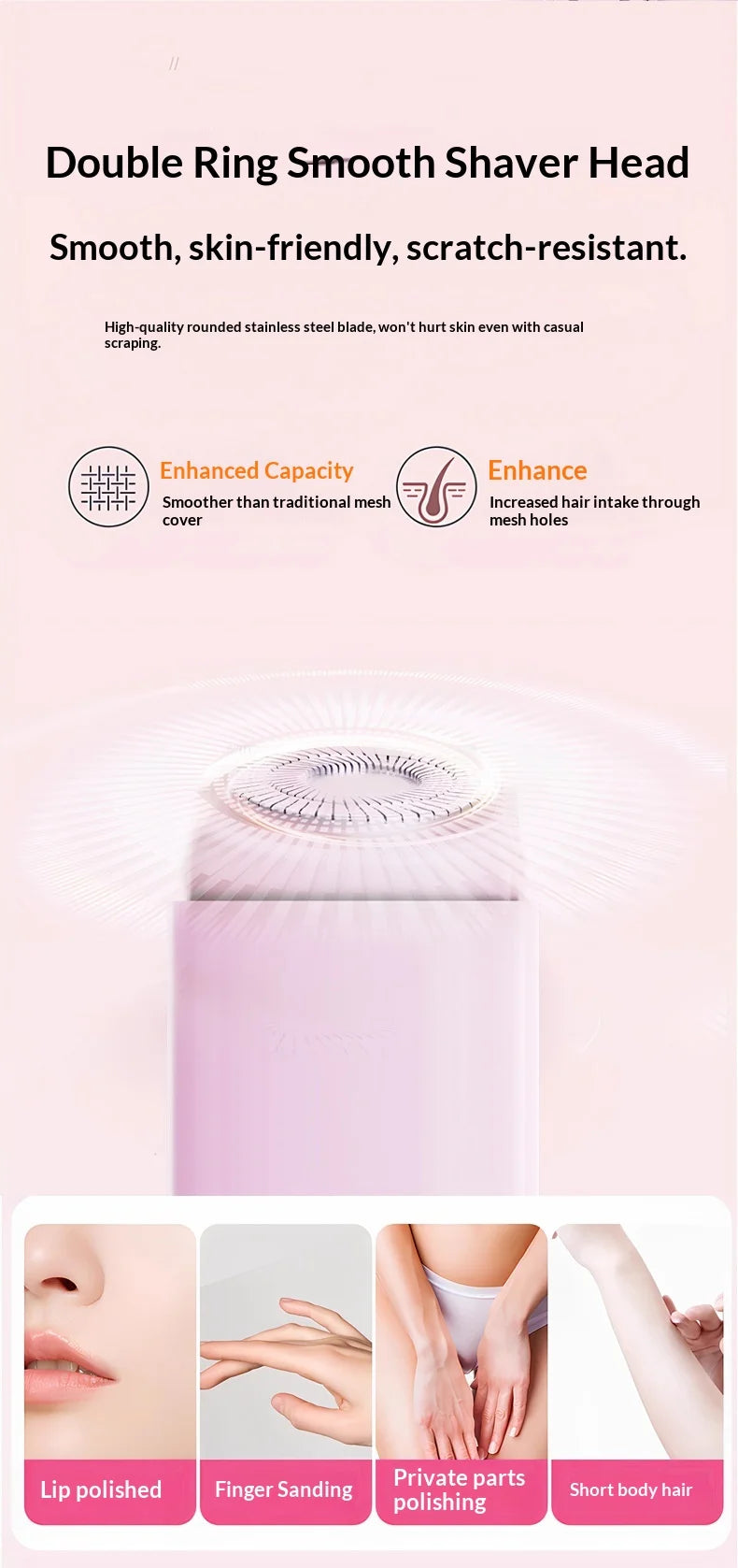 2-in-1 Electric Hair Shaver for Full Body and Bikini Trimming - 17