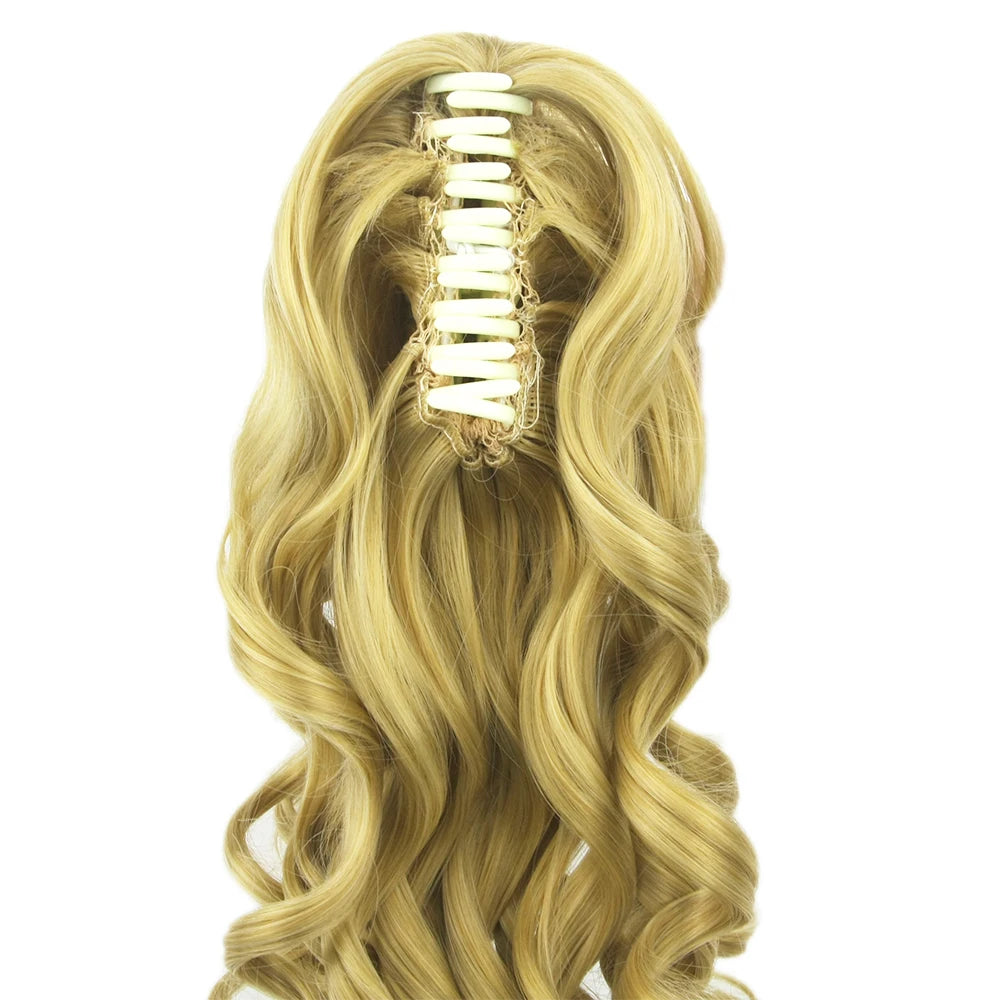 Long Curly Claw Clip Ponytail Hair Extension - 2