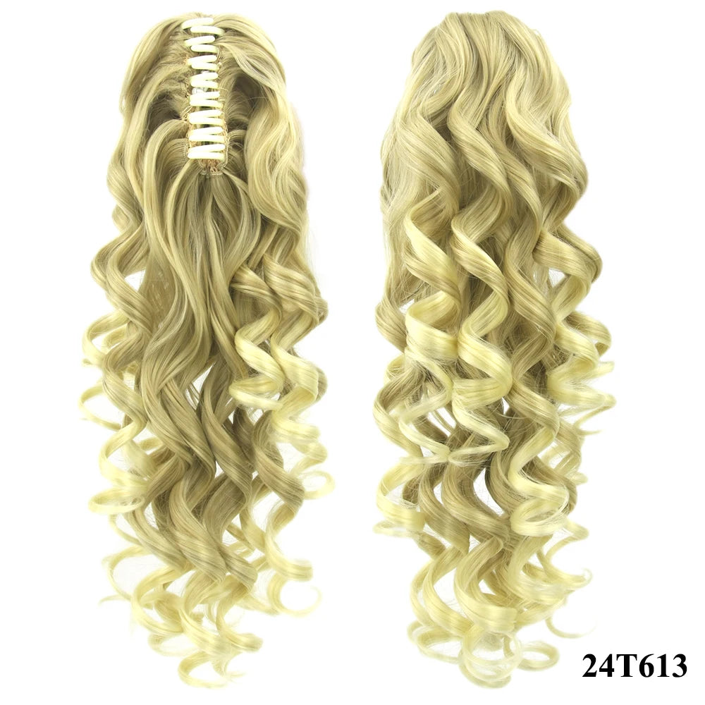 Long Curly Claw Clip Ponytail Hair Extension