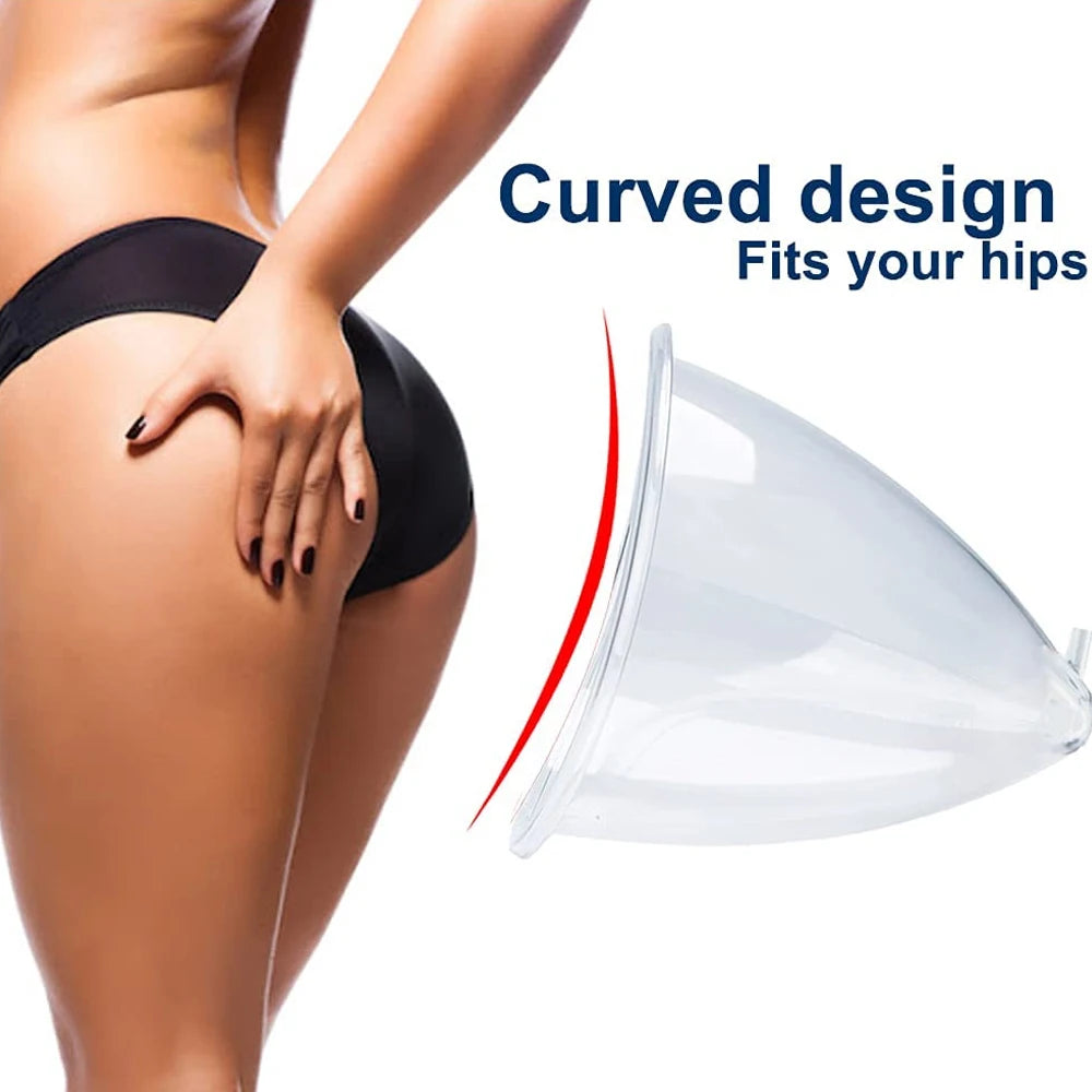 Vacuum Suction Cup Set for Breast Enhancement and Buttock Lifting