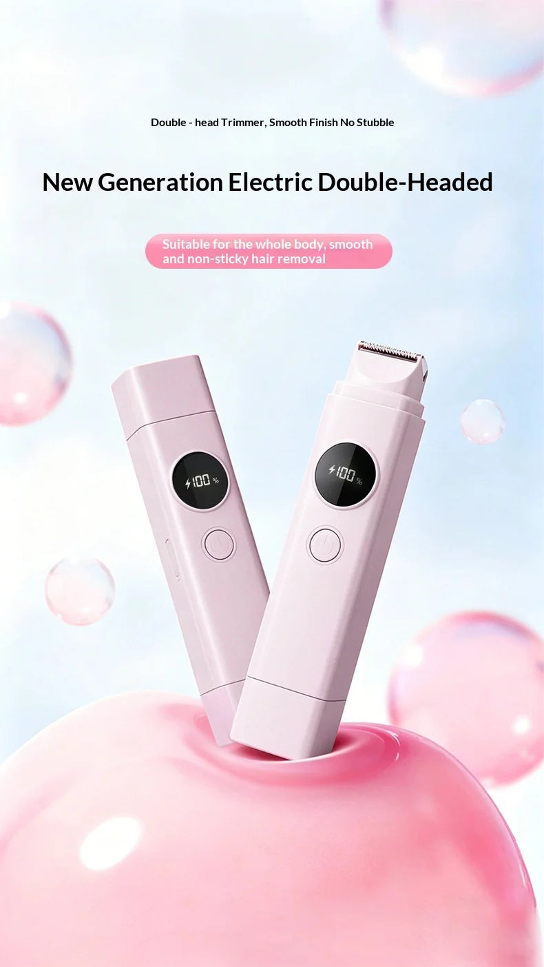 2-in-1 Electric Hair Shaver for Full Body and Bikini Trimming - 7