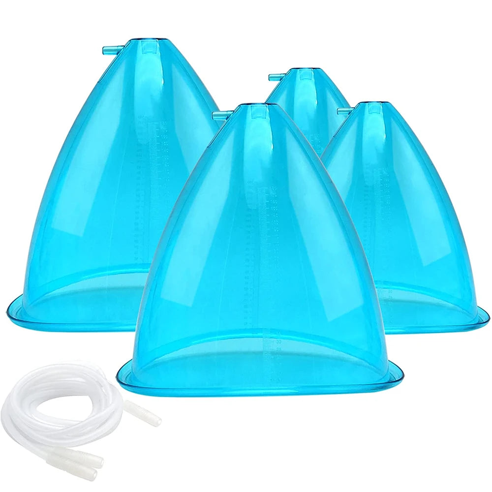 Vacuum Suction Cup Set for Breast Enhancement and Buttock Lifting