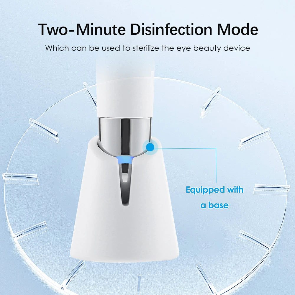 3-in-1 LED Photon Eye Massager for Dark Circles and Facial Rejuvenation - 10