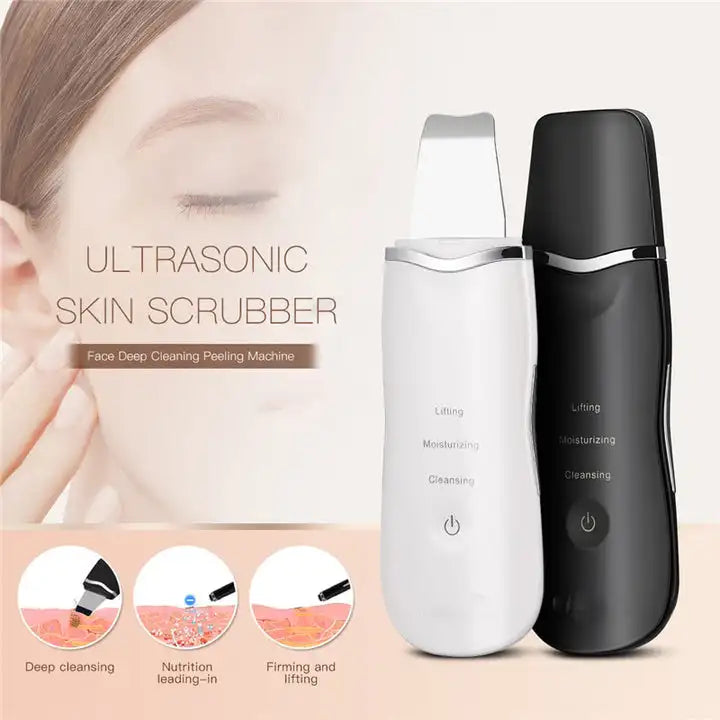 3-in-1 Ultrasonic Facial Skin Scrubber and Pore Cleaning Spatula - 7