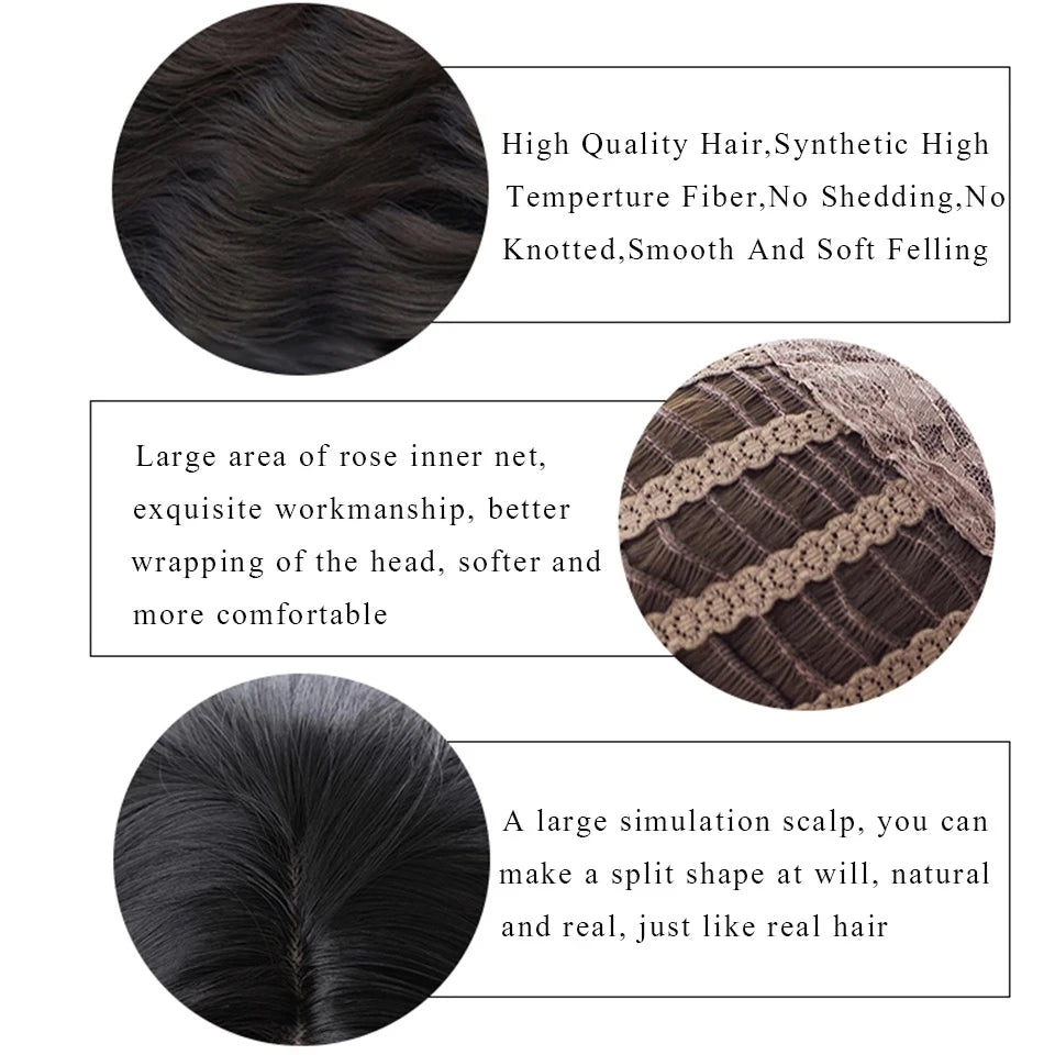 Short Curly Natural Look Wig for Men
