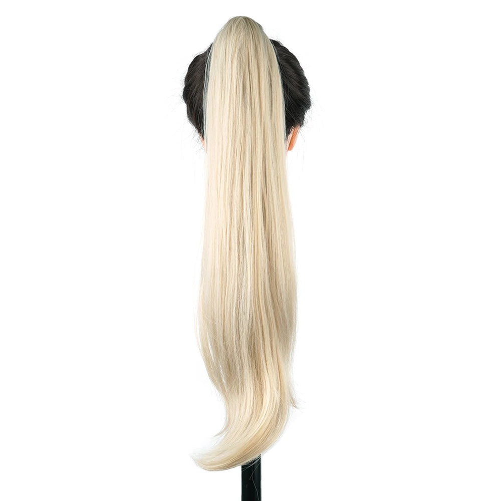 32-Inch Long Layered Straight Ponytail Hair Extension - 11