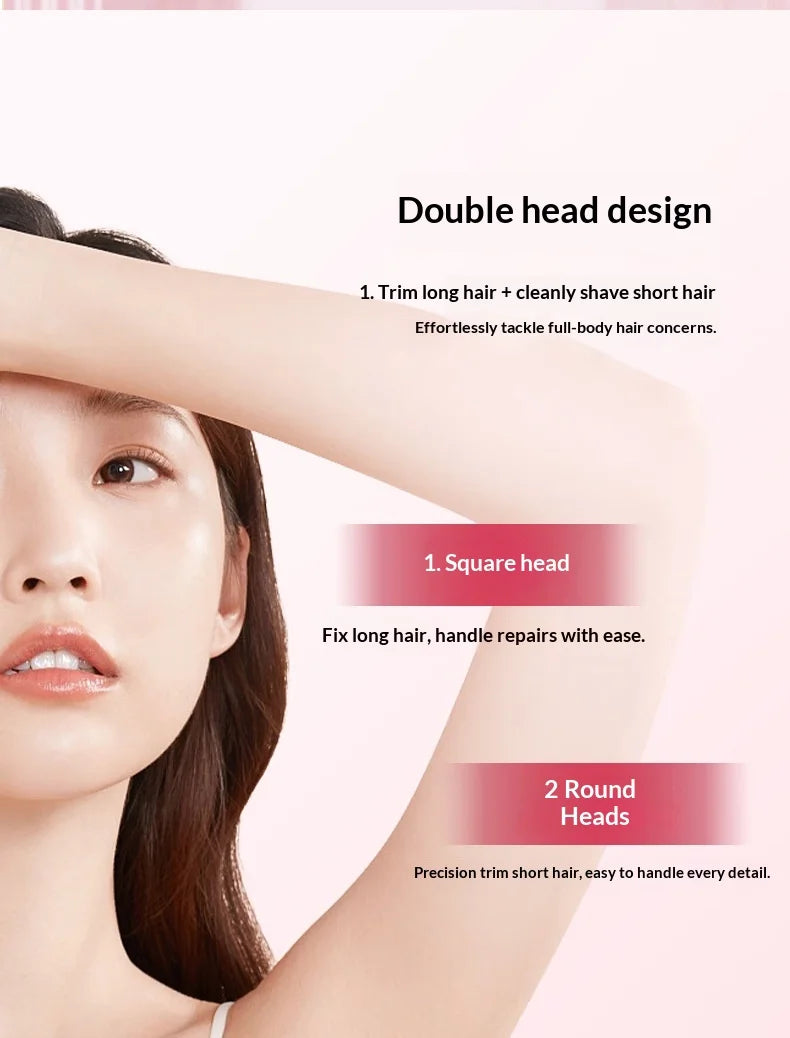2-in-1 Electric Hair Shaver for Full Body and Bikini Trimming - 10