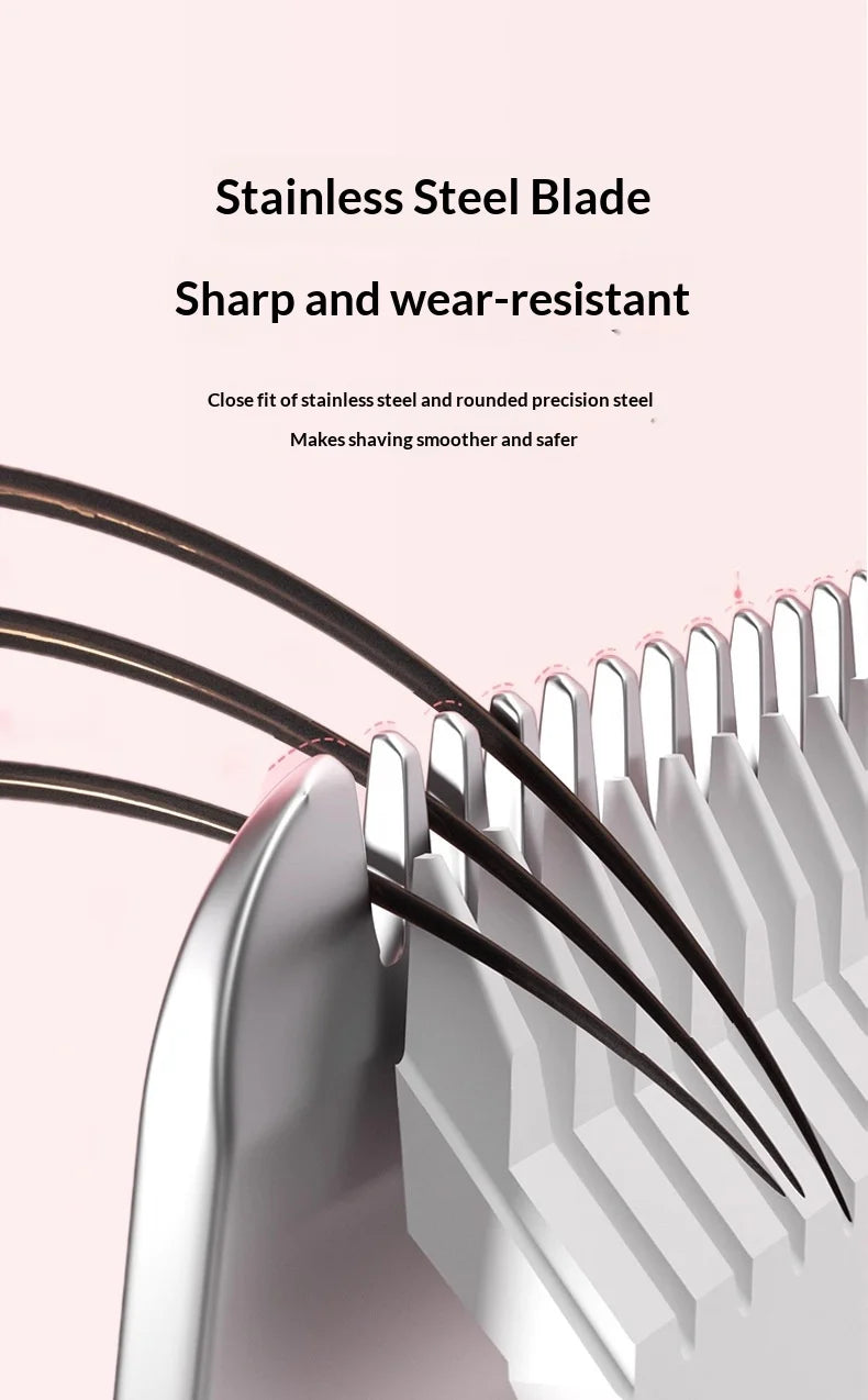 2-in-1 Electric Hair Shaver for Full Body and Bikini Trimming