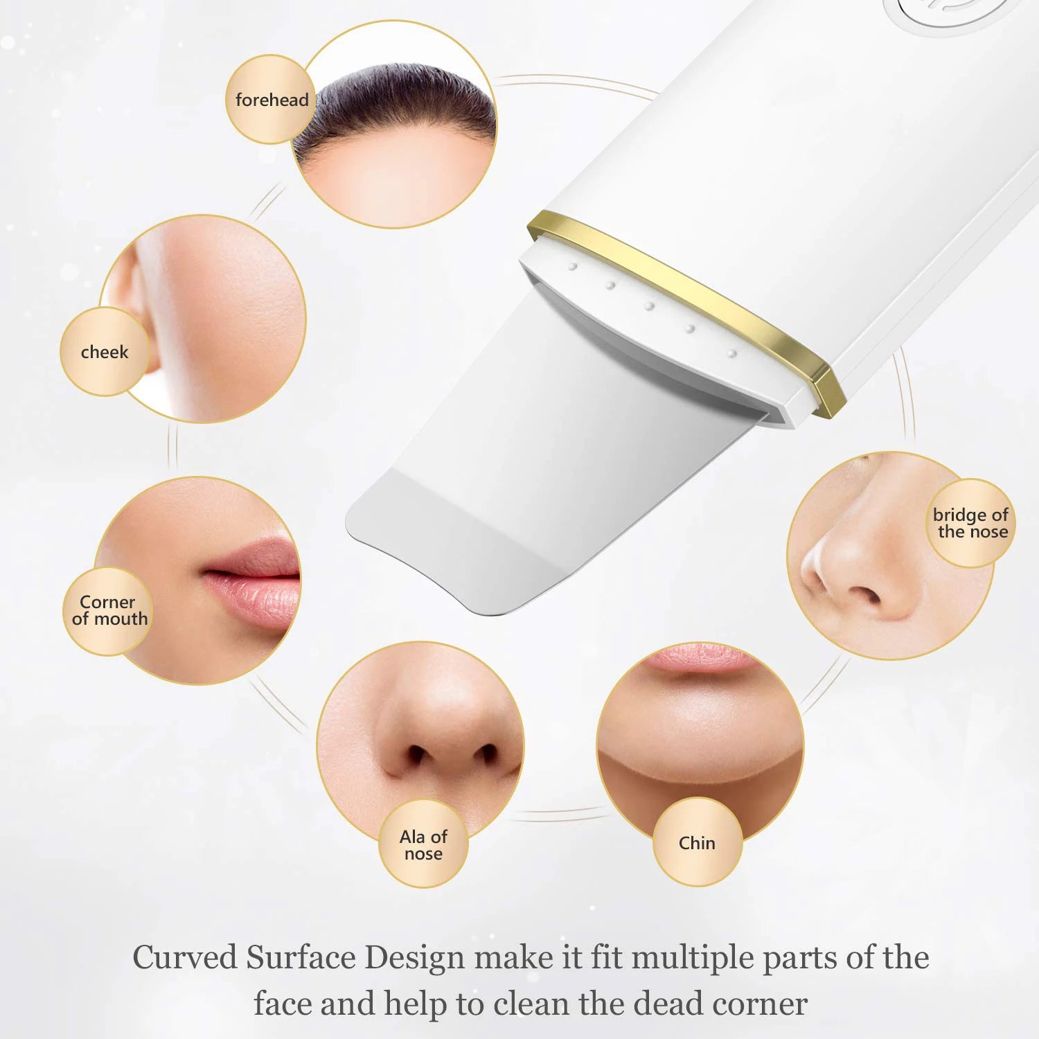 Ultrasonic Skin Scrubber Face Spatula for Deep Cleansing and Pore Care - 9