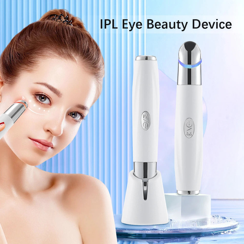 3-in-1 LED Photon Eye Massager for Dark Circles and Facial Rejuvenation - 7