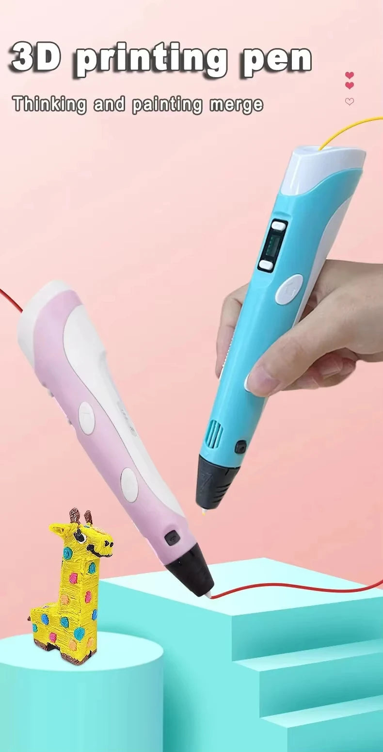 3D Printing Pen for Kids DIY Creative Drawing and Artistic Projects