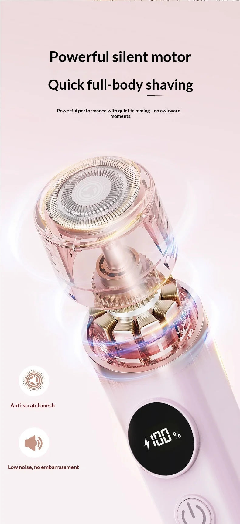 2-in-1 Electric Hair Shaver for Full Body and Bikini Trimming - 16
