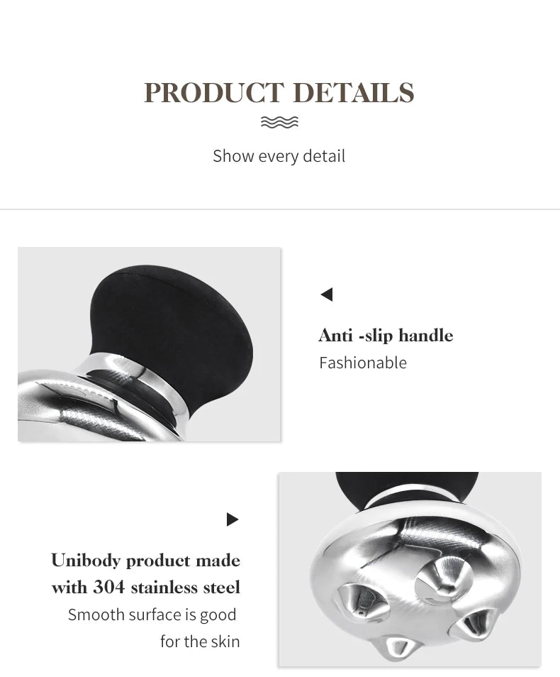 Stainless Steel Mushroom Gua Sha Massage Tool for Face and Body - 13
