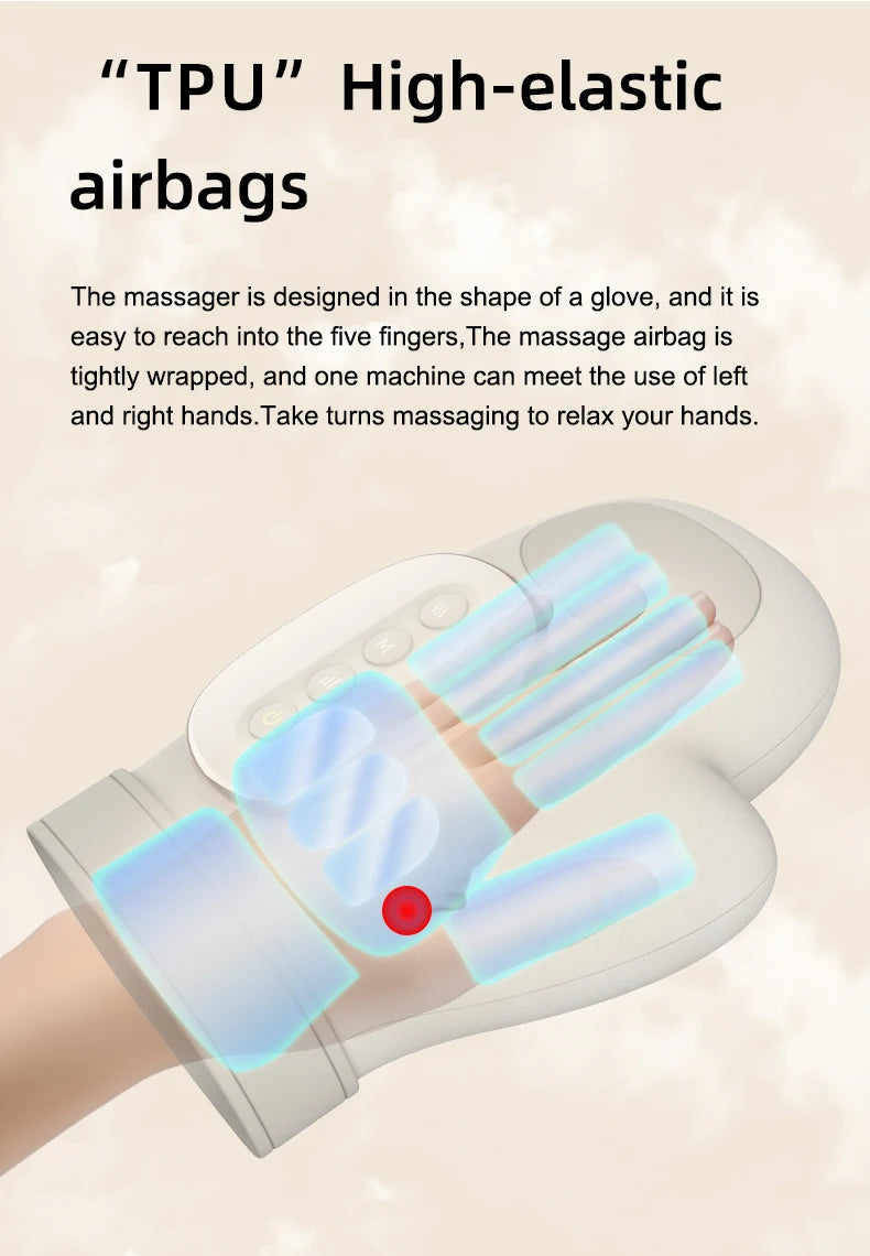 Electric Hand and Finger Massager with Deep Palm Kneading