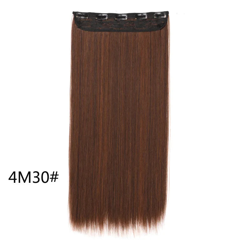 Seamless Straight Clip-In Hair Extensions for Instant Length - 17