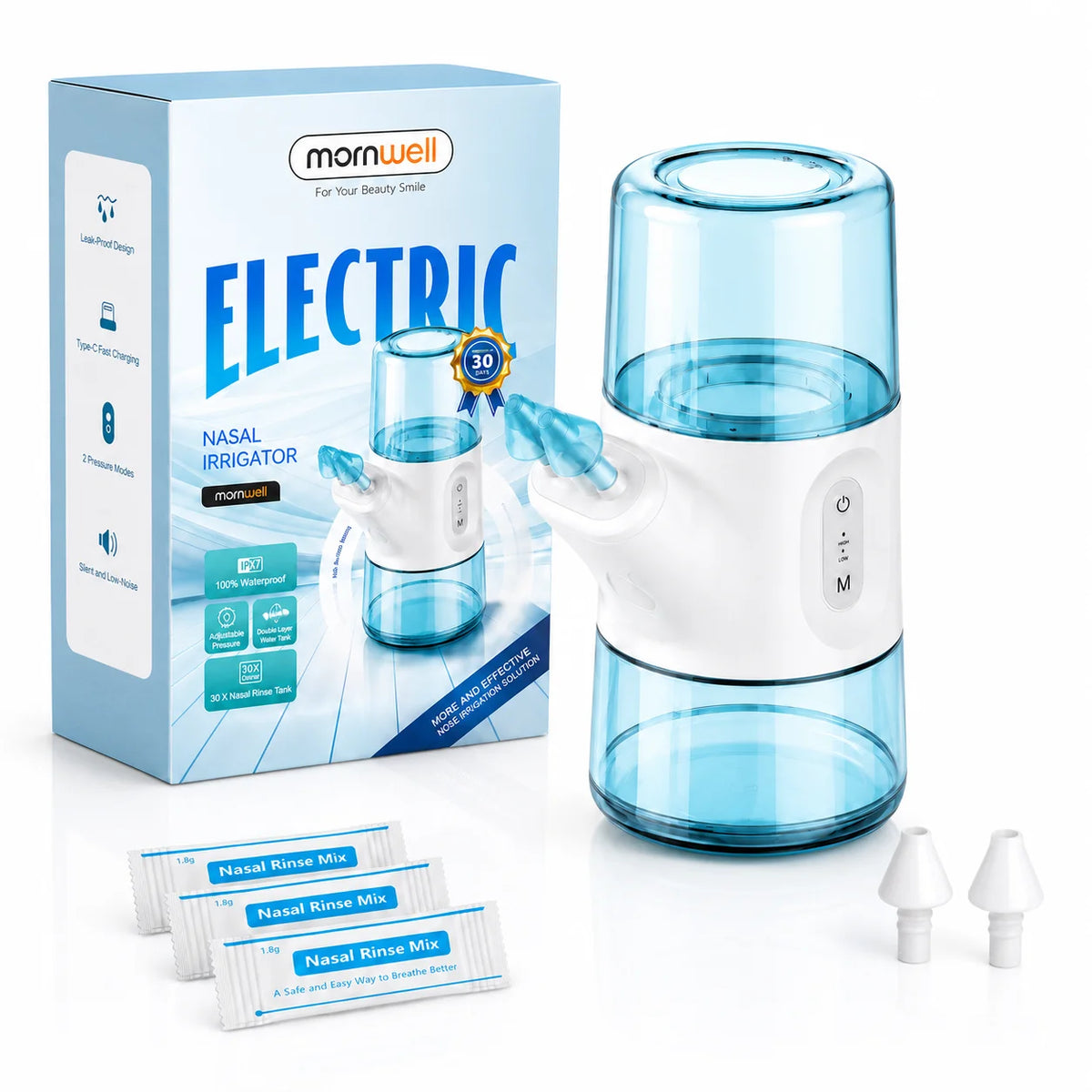 Portable Electric Nasal Irrigator for Sinus Relief and Daily Nasal Care