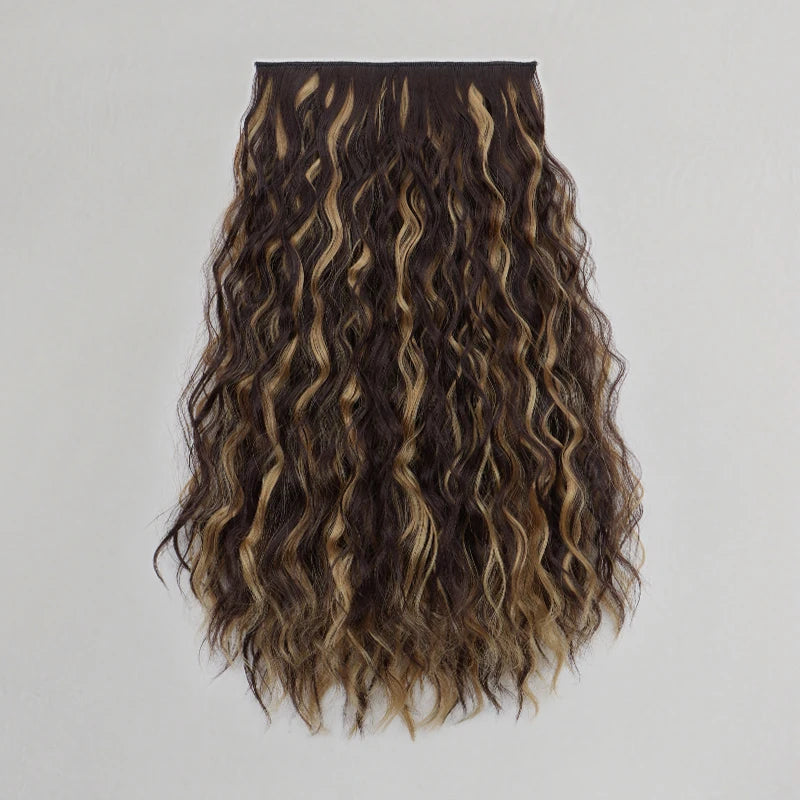 18-Inch Wavy Curly One-Piece Clip-In Hair Extension