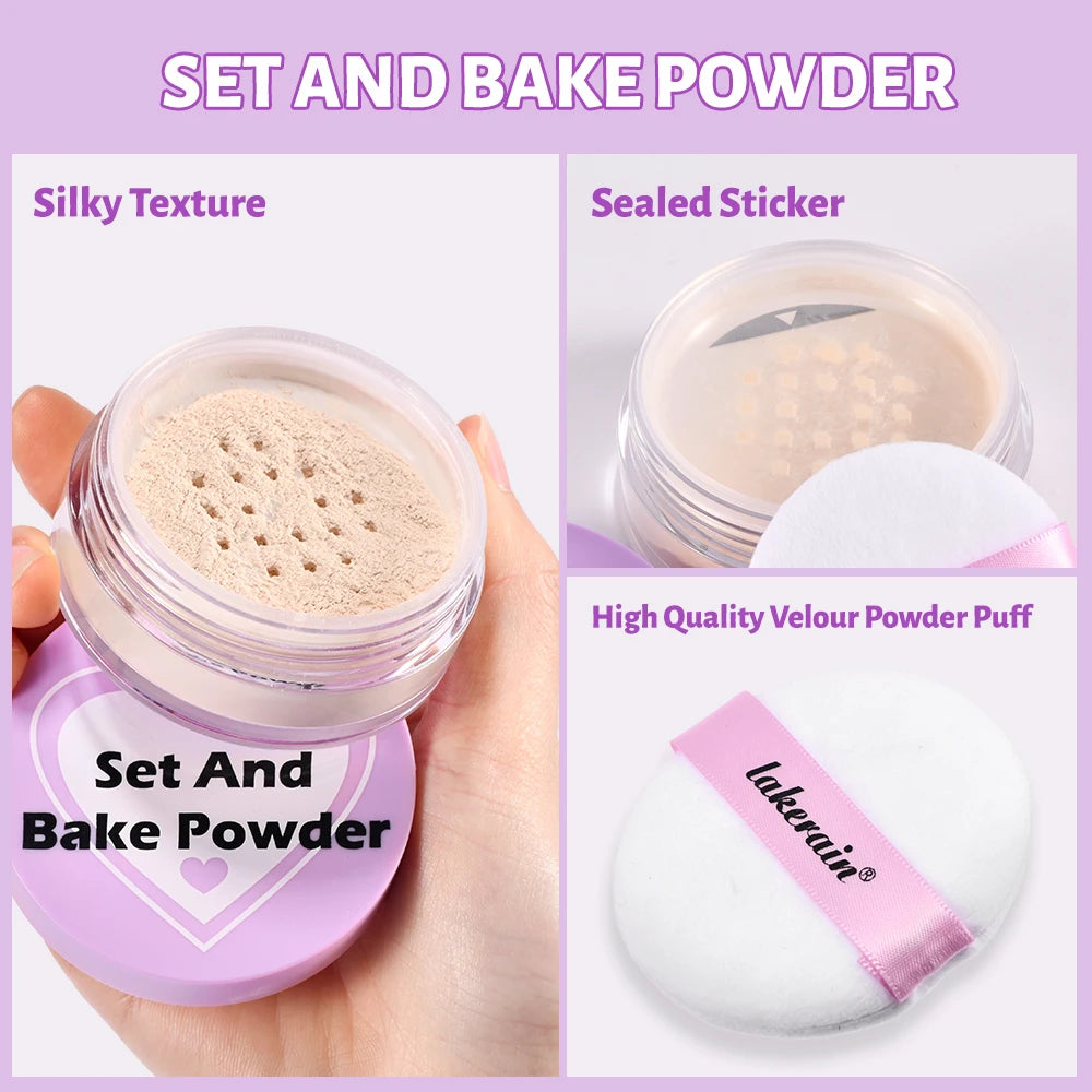 Matte Finish Loose Setting Powder for Long Lasting Oil Control - 4