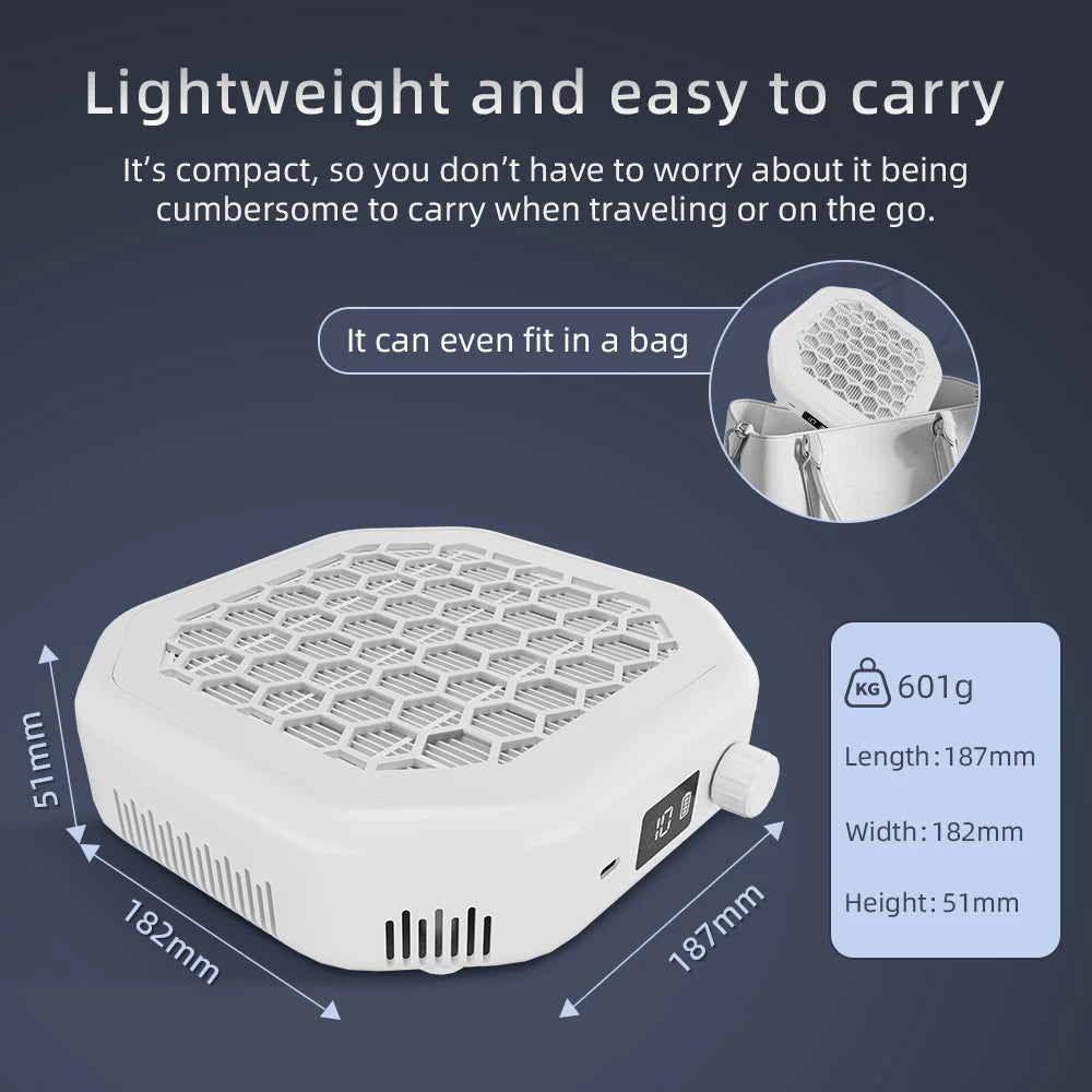 Rechargeable Cordless Nail Dust Collector for Clean Manicure Workstations - 6
