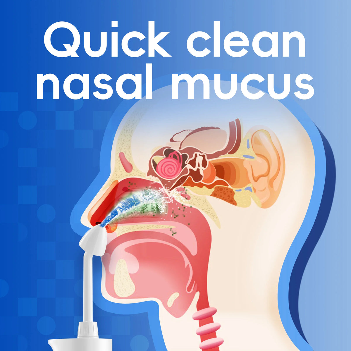 Electric Nasal Irrigator and Sinus Rinse Kit for Effective Allergy Relief