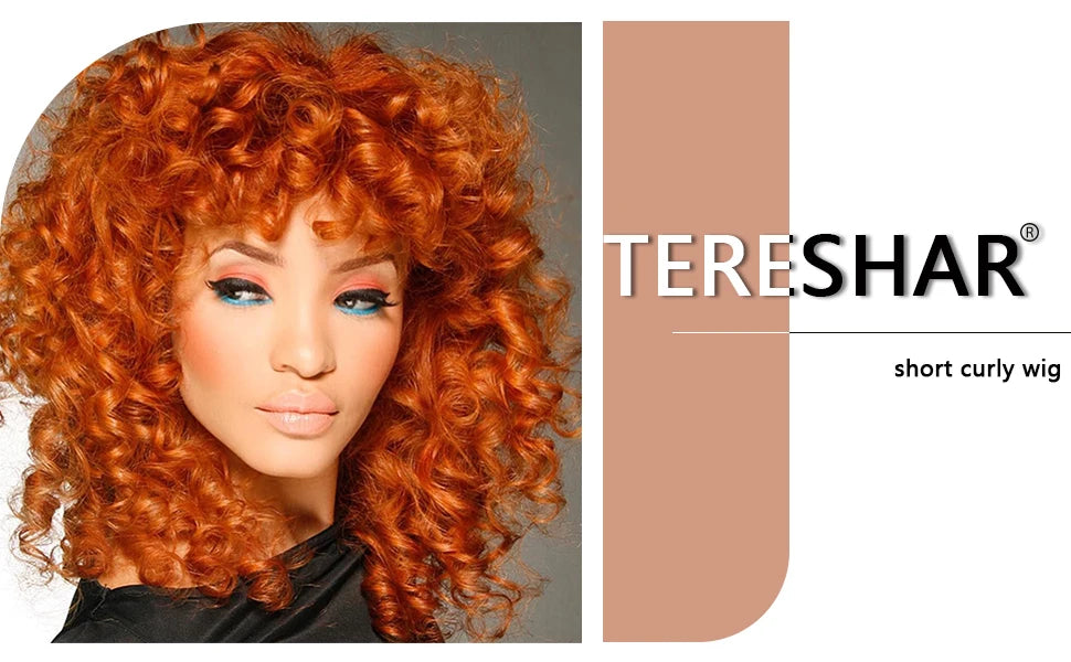 Short Curly Afro Wig for Daily Wear Natural Synthetic Hair - 6