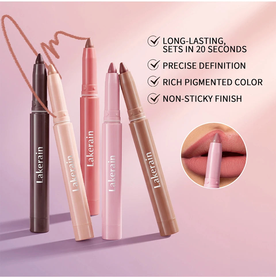 Waterproof Matte Lip Liner Pencil for Long Lasting Precision Definition - 10